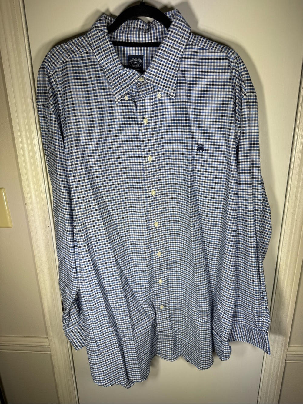 Brooks Brothers Men's Blue Check Button-Down Shirt